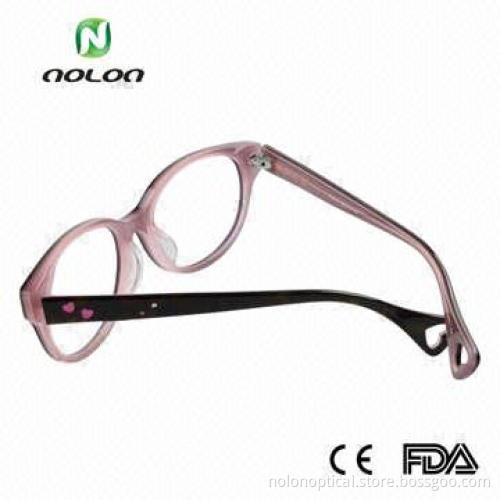 Pink Acetate Eyewear with trim, OEM/ODM Orders and Logos Available